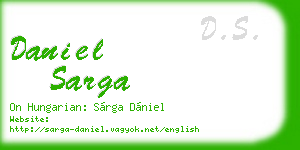 daniel sarga business card
