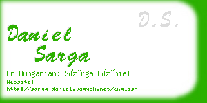 daniel sarga business card